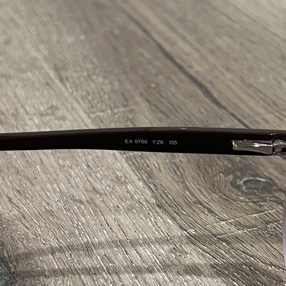 Emporio Armani Black Gradient Made in Italy Frames Glasses Lux Designer - Picture 6 of 8